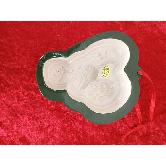 Ceramic Rooster Hanging Ornament With Intricate Hand-Painted Details & Red Ribbo - Picture 4 of 6